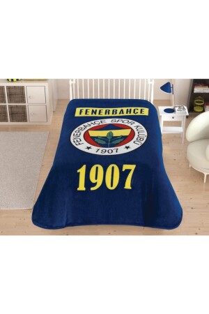 Lizenzierte Einzeldecke Fenerbahçe Classic Logo P13909S2796 - 1