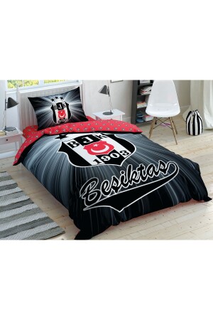 Lizenziertes Bettbezug-Set für Einzelbett, Beşiktaş BJKLİGHGLOW - 3