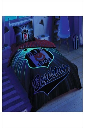 Lizenziertes Bettbezug-Set für Einzelbett – Beşiktaş Light Glow TAÇ-1617 - 3