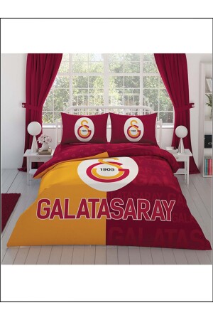 Lizenziertes Bettbezug-Set Galatasaray Partial Logo Double 3204-30 - 5