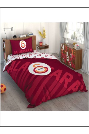 Lizenziertes Bettbezug-Set Galatasaray Red Logo Single 3607-221 - 3