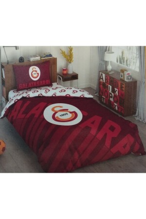 LIZENZIERTES EINZELBETTBEZUG-SET GALATASARAY RED LOGO 1155 - Taç