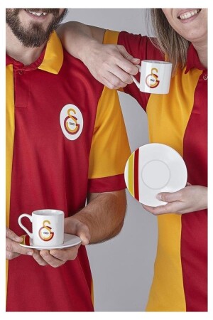 LIZENZIERTES GALATASARAY-PORZELLAN-TÜRKISCHES KAFFEEBECHER-SET FÜR 2 GS01 - 5