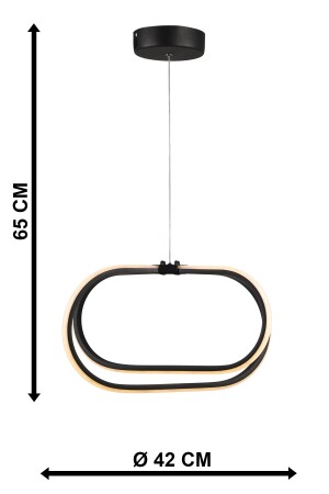 Loca 3-Farben-LED-Kronleuchter Schwarz BEG0080BEG01 - 5