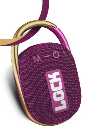 Lock Lila Tragbarer Bluetooth-Lautsprecher mit hoher Schallleistung und Sperrfunktion LOCK - 1