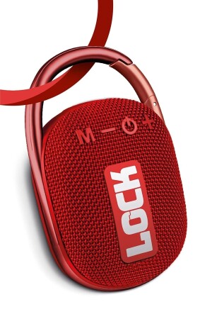 Lock Red Tragbarer Bluetooth-Lautsprecher Soundbombe Hohe Schallleistung mit Lock-Funktion LOCK - 1