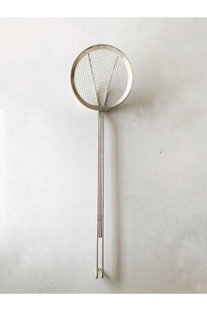 Lokma Kevgiri Industriesieb 16 cm Siebdurchmesser 40 cm Griff aus Metall Nr. 16 lokma16 - Genel Markalar