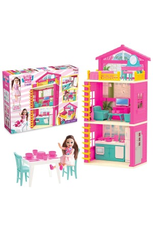 Lola'nın 3 Katlı Evi - Ev Oyuncak - Lola'nın 3 Katlı Ev Seti - Barbie Ev Seti - 1