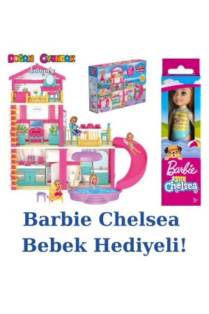 Lola'nın Tatil Evi - Barbie Chelsea Hediyeli! - Ev Oyuncak - Lola'nın Tatil Ev Seti - Barbie Ev Seti - 1