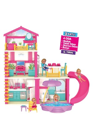 Lolas Ferienhaus – Hausspielzeug – Lolas Ferienhaus-Set – Barbie-Haus-Set DoğanToyoyun Dünyası-312 - 4