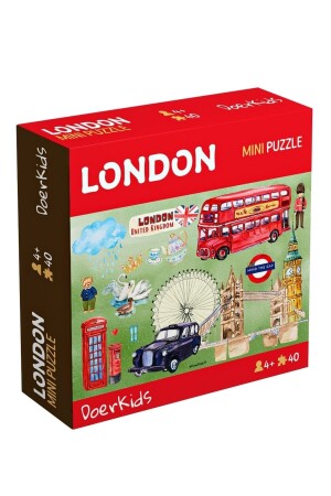 London Mini Puzzle 40 Parça 4 Yaş - 1