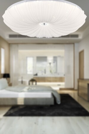 Londra Tekli Beyaz 3 Renkli 61 Watt Ledli Modern Oturma Odası, Koridor, Salon Led Avize 21040-50 - 1