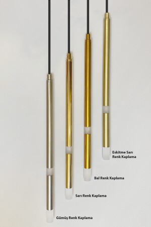 Long Led Thin Series Doppel-LED-Pendelleuchte mit mattverchromter Farbbeschichtung LLSAA0401 - 7