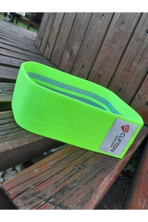 Loop Band Direnç Bandı Spor Egzersiz Aerobik Pilates Squat Lastiği Fitness Yoga Neon Yeşil - 1