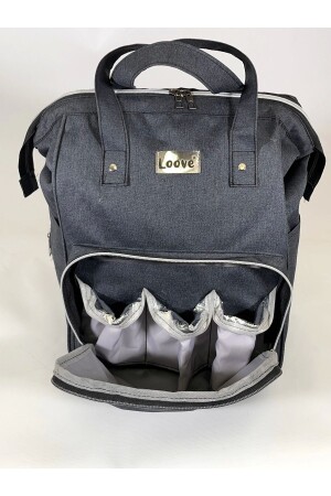 Loove Mother Bag Leinen Schwarz - 5