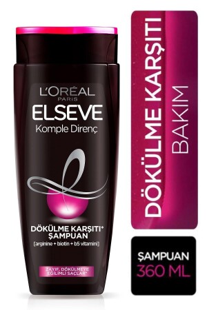 L'Oréal Paris Elseve Komple Direnç Dökülme Karşıtı Şampuan 360 ml - 1