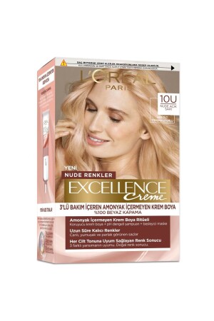 L’Oréal Paris Excellence Creme Nude Renkler Saç Boyası – 10U Nude Açık Sarı 20000034488621 - 3