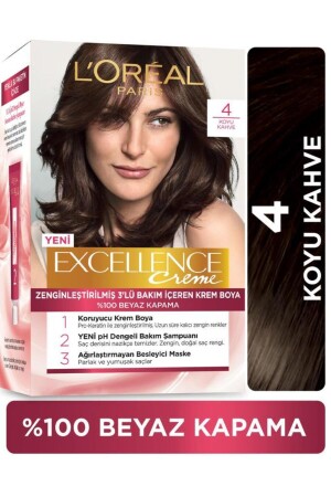 L'Oréal Paris Excellence Creme Saç Boyası - 4 Kahve 13831 - 1