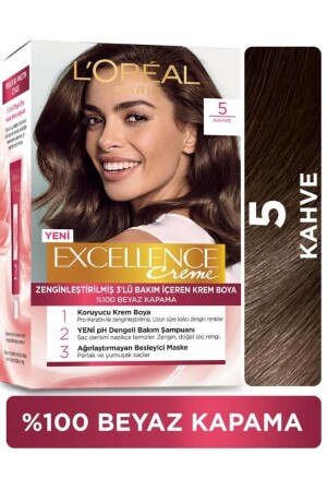 L'oréal Paris Excellence Creme Saç Boyası - 5 Kahve - 1