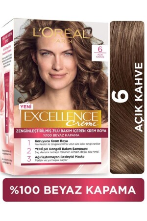 L'oréal Paris Excellence Creme Saç Boyası - 6 Açık Kahve 13831 - 1