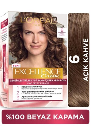 L'oréal Paris Excellence Creme Saç Boyası - 6 Açık Kahve - 1