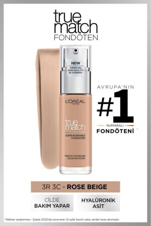 L'oréal Paris True Match Bakım Yapan Fondöten 3r Rose Beıge - 1