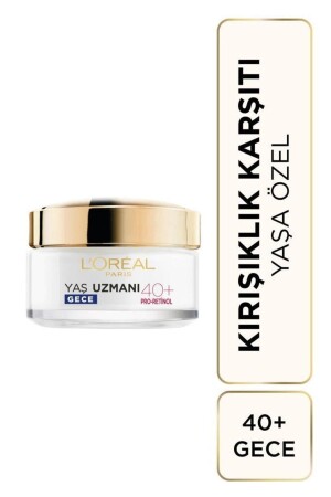 L'oréal Paris Yaş Uzmanı 40- Kırışıklık Karşıtı Sıkılaştırıcı Gece Kremi 50ml 3600524042622 - 3