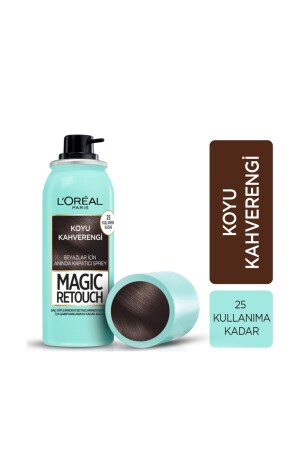 L'Oreal Magic Retouch Beyazlar İçin Kapatıcı Sprey Koyu Kahverengi 75 Ml - 1