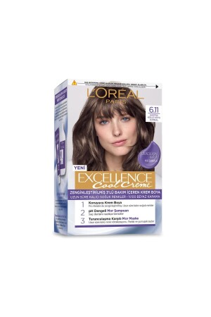 L’oréal Paris Excellence Cool Creme Haarfärbemittel – 6. 11 Extra aschige dunkle Brünette - 1