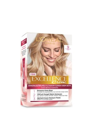 L'oréal Paris Excellence Creme Haarfärbemittel 9 Gelb 3600523972654 - 1