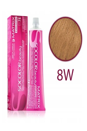 Loreal Socolor Beauty Haarfärbemittel, 8 W, hellblond, warm, hellbrünett, heißes Braun - 1