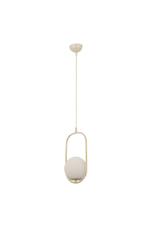 Lorin Single White Wiped Pendelleuchte, weißes Glas, moderne Pendelleuchte, Küche, Wohnzimmer, Pendelleuchte, Kronleuchter 3537-01-WH - 7