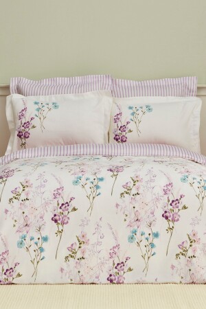 Loris Lila Çift Kişilik %100 Pamuk-saten Nevresim Takımı 200.21.01.0595 - Karaca Home