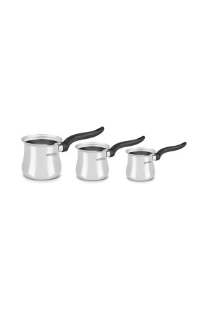 Lotus 3-teiliges Kaffeekannen-Set mit Ständer - 4