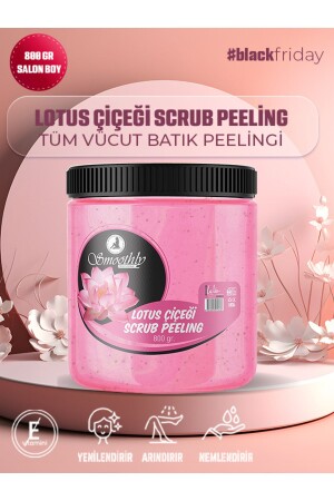 Lotus Çiçeği Özlü Canlandırıcı & Yumuşatıcı El Ayak Ve Vücut Bakım Peelingi 800gr - 8