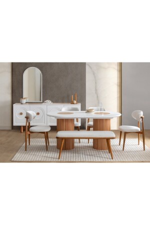 Lotus Yemek Masası (Sandalyeler fiyata dahil değildir) - 3