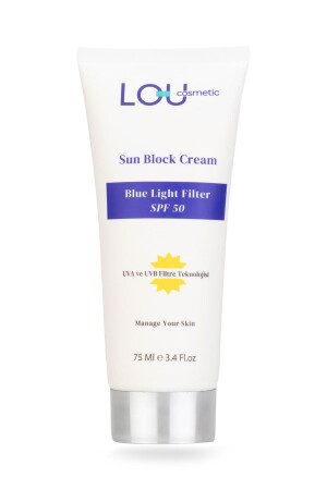 Lou Cosmetic Mavi Işık Filtreli Spf50 Yüz Güneş Kremi 8683071409105 - 1