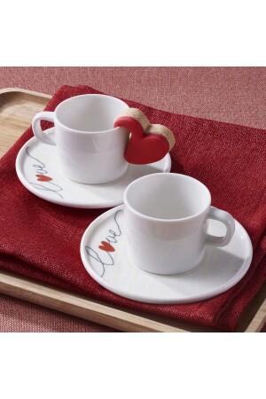 Love 4-teiliges Mental Bone Kaffeetassen-Set für 2 Personen – 6375 PR. 000000GBSMTL04KT136375 - 2