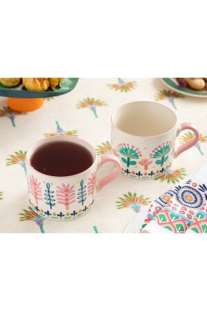 Love Adore New Bone China Kupa 440 Ml Pembe 10037914 - 5