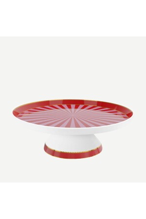 Love Birds Kırmızı Pembe Porselen Kek Standı 24 Cm 51018114 - Pip Studio