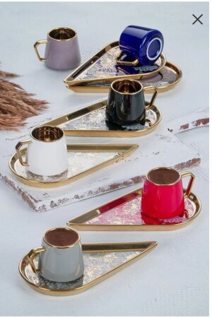 Loverica Set mit 6 Porzellan-Kaffeetassen ZNP-011820/6 - ACAR