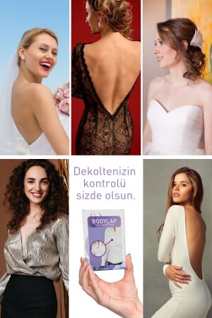 Low-Cut-Klebeband für Abendkleider, Hochzeitskleider, Körperbekleidung, Standard, 24 Stück - 4