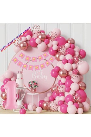 LÜKS 1 YAŞ Doğum Günü BALON Seti - Düvenci Ticaret