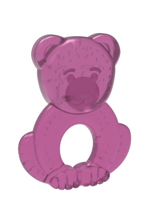 Luxuriöser, spezieller, wässriger Beißring mit rosa Bärenmuster für Mädchen/Jungen - Babysoft