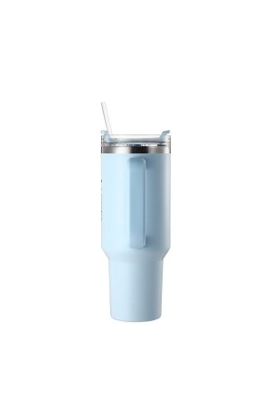 Lumin Quencher Tumbler 1-18 Litre Vakum Yalıtımlı Termos Bardak Kapaklı Ve Pipetli Cloud Blue - 2