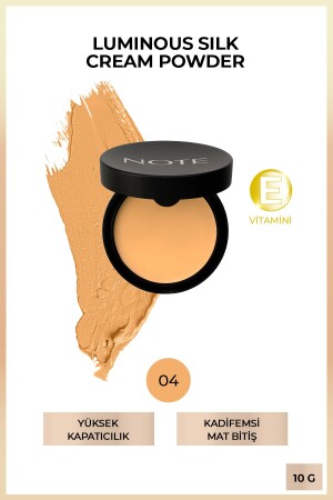 Luminous Silk Cream Powder 04 Sand Patakrem Powder Foundation PWDR LUM SILK CRM - 2