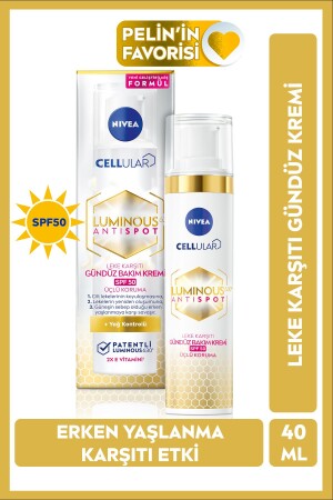 Luminous630 Leke Karşıtı Cilt Bakım Seti-Gündüz Yüz Kremi SPF50-Gece Kremi-Cilt Serumu 30ml-Göz Krem - 5