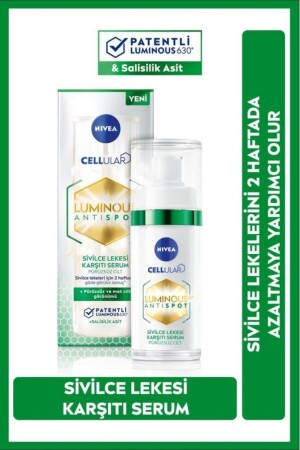 Luminous630 Sivilce Lekesi Karşıtı Serum 30ml- Salisilik Asit Hyaluronik Asit- Yağlı Ciltler - 1