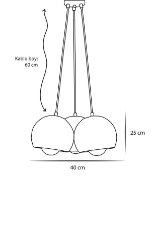 Luna 3-teiliger Luxus-Pendelleuchte-Kronleuchter mit schwarzem Metallgehäuse und Design LZRNAVZ71 - 4