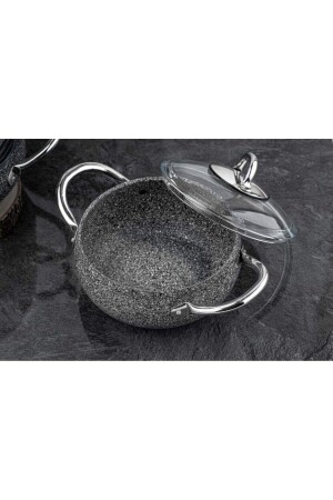 Luna 4-teiliges 7-teiliges Granit-Kochgeschirr-Set, Grau, 1205323. 0002 - 9